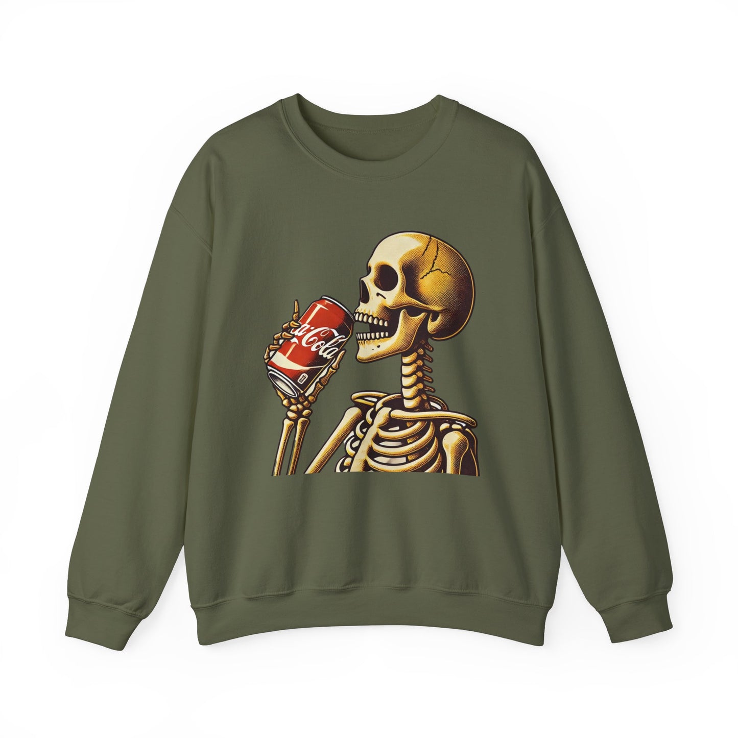 Halloween Skeleton Drinking Coke