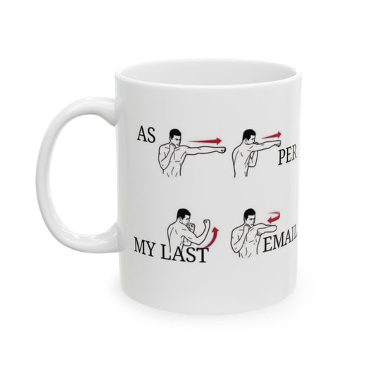 As Per My Last Email Funny Office Meme Ceramic Mug 11oz or 15oz