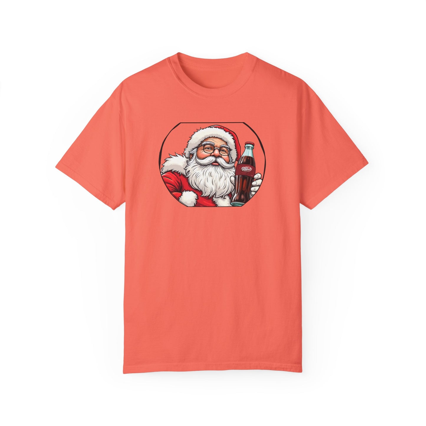 Adult Short Sleeve Tee Santa Drinking A Coke