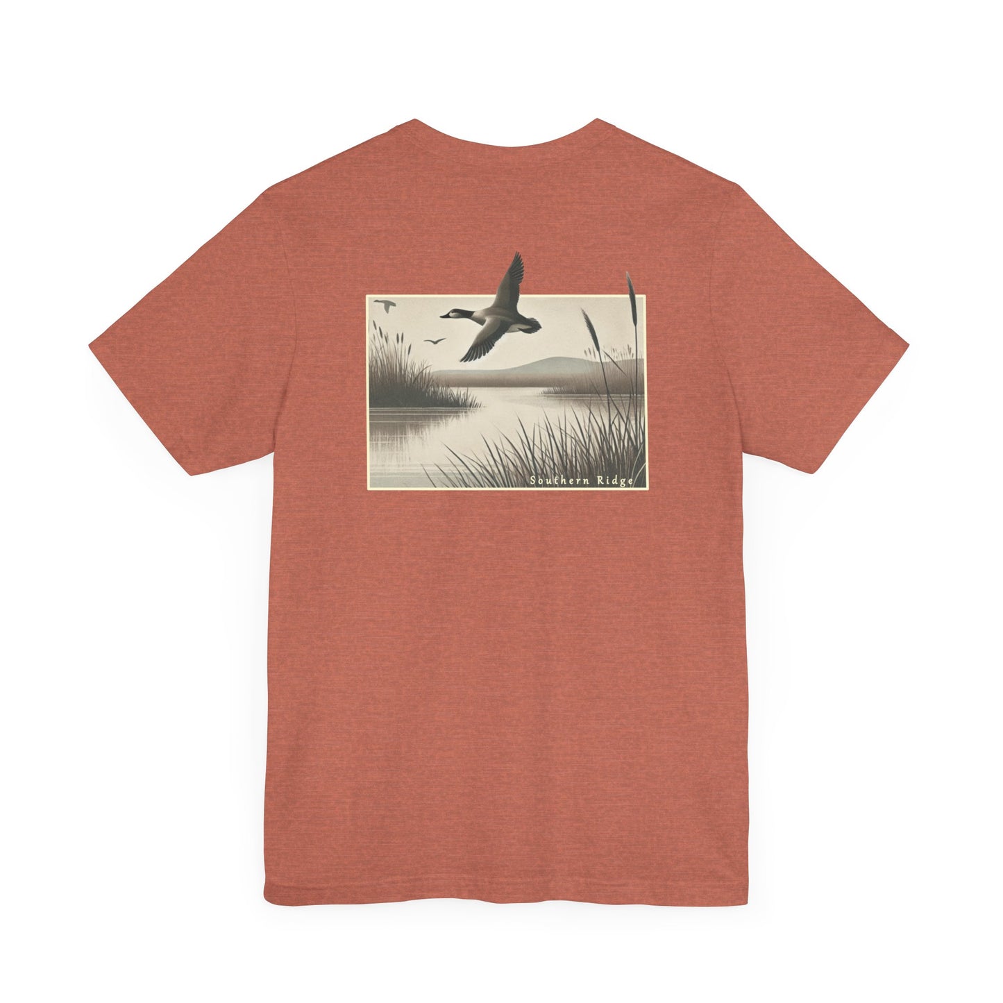 Vintage Mallard In A Marsh by Southern Ridge Tee, Unisex T-Shirt for Nature Lovers, Duck Watching Gift, Wildlife Graphic Shirt, Retro Bird Tee, Nature