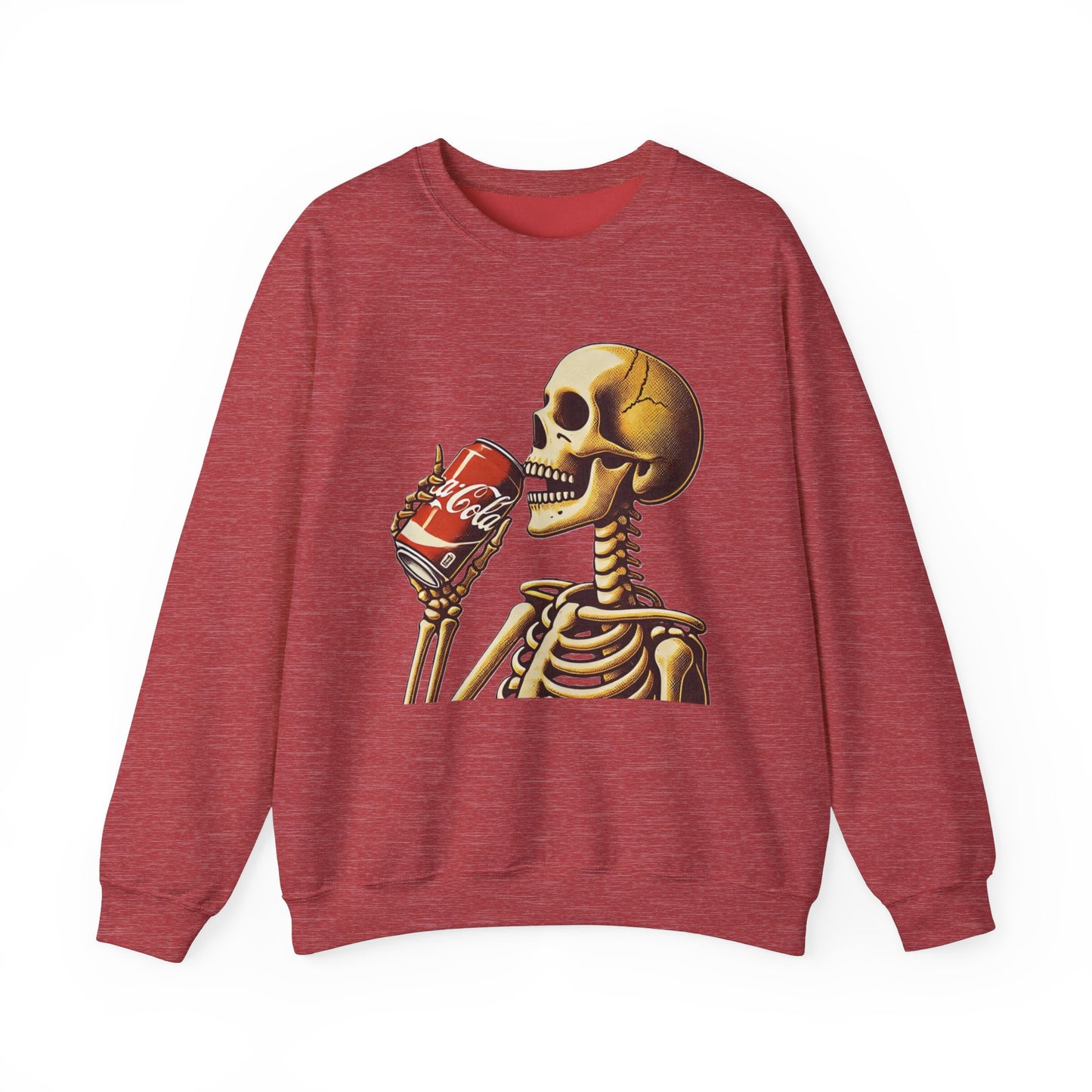 Skeleton Drinking A Coke Halloween Sweatshirt