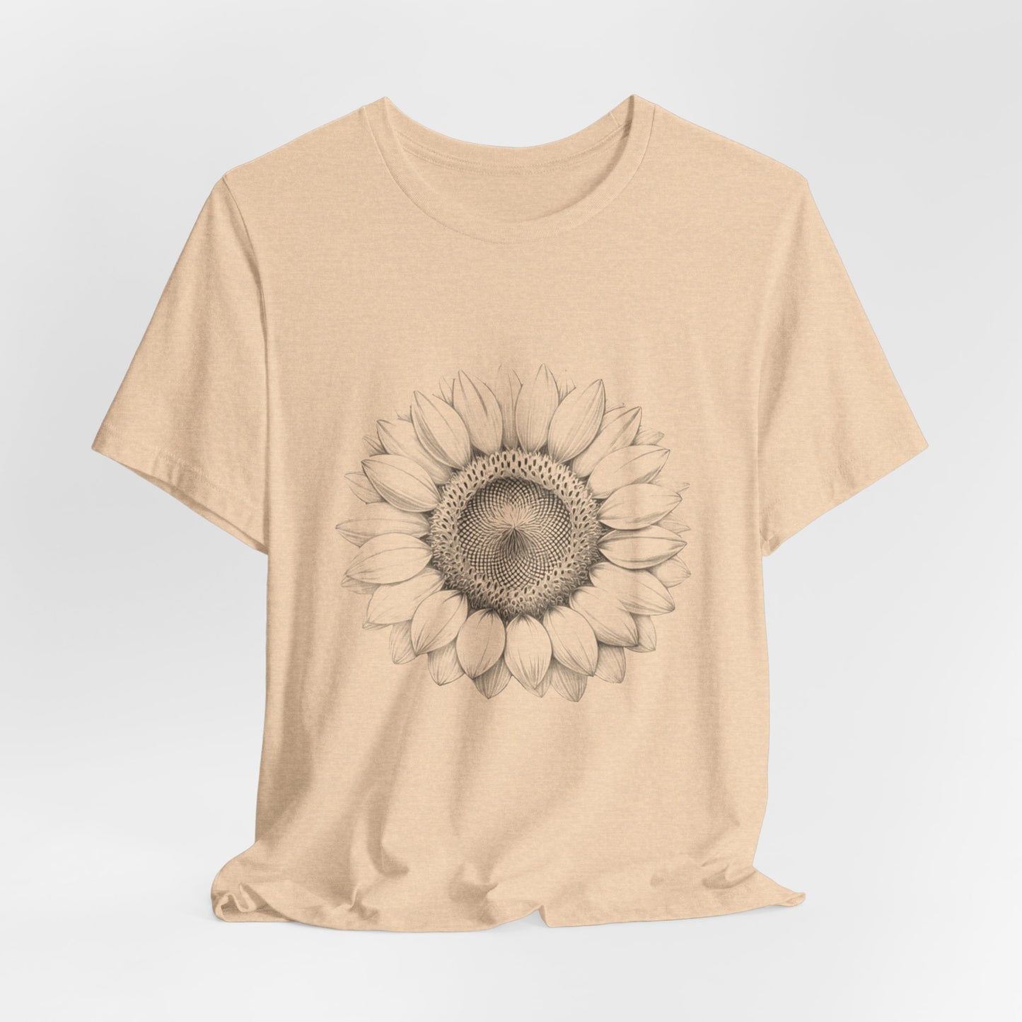 Vintage Drawn Sunflower Tshirt, Floral Graphic Tee, Retro Flower T-Shirt, Nature Lover Gift, Summer Botanical Shirt