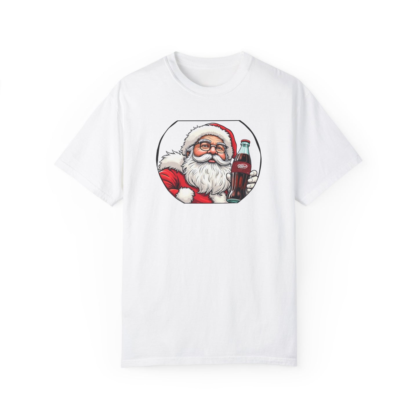 Adult Short Sleeve Tee Santa Drinking A Coke