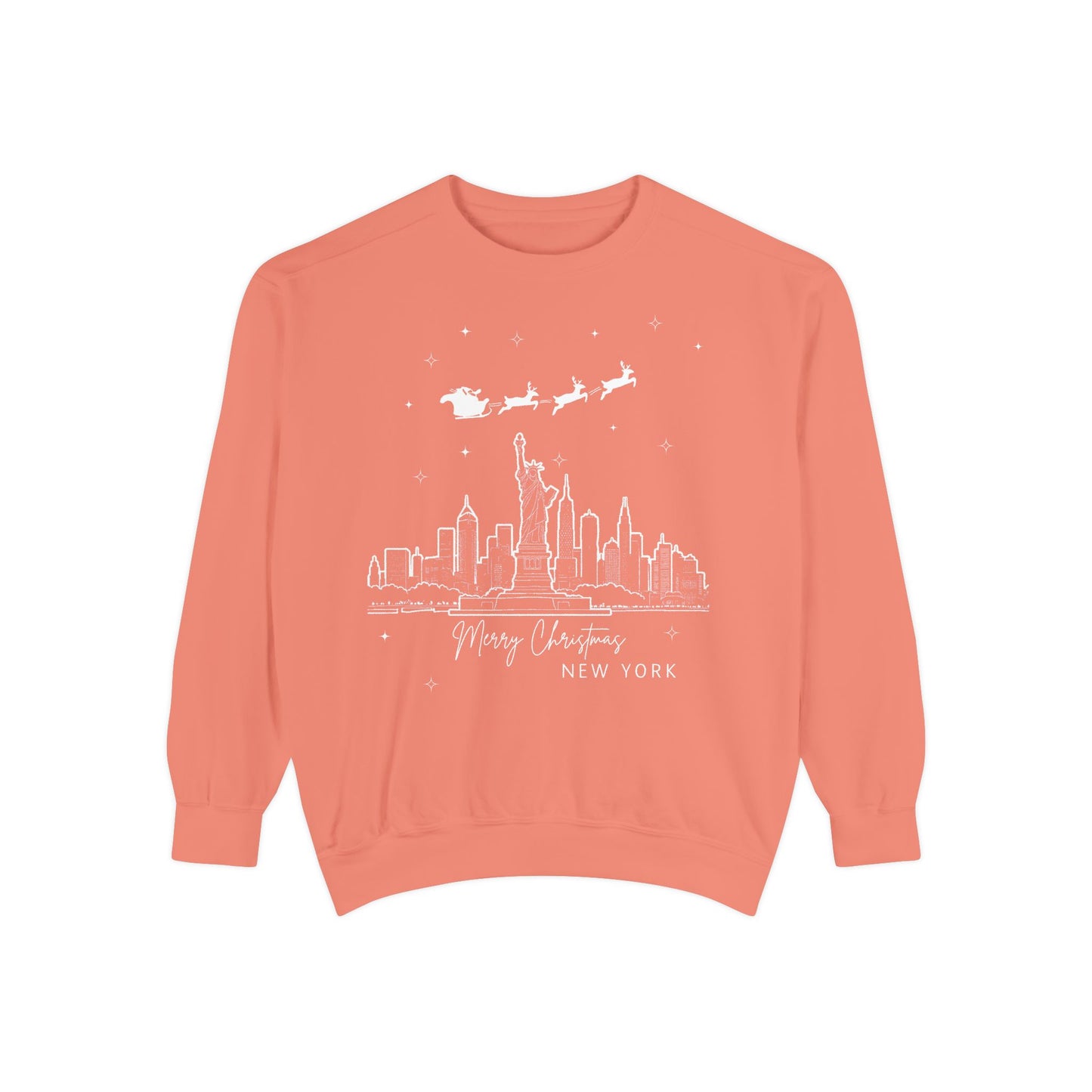 Adult Sweatshirt Merry Christmas New York City