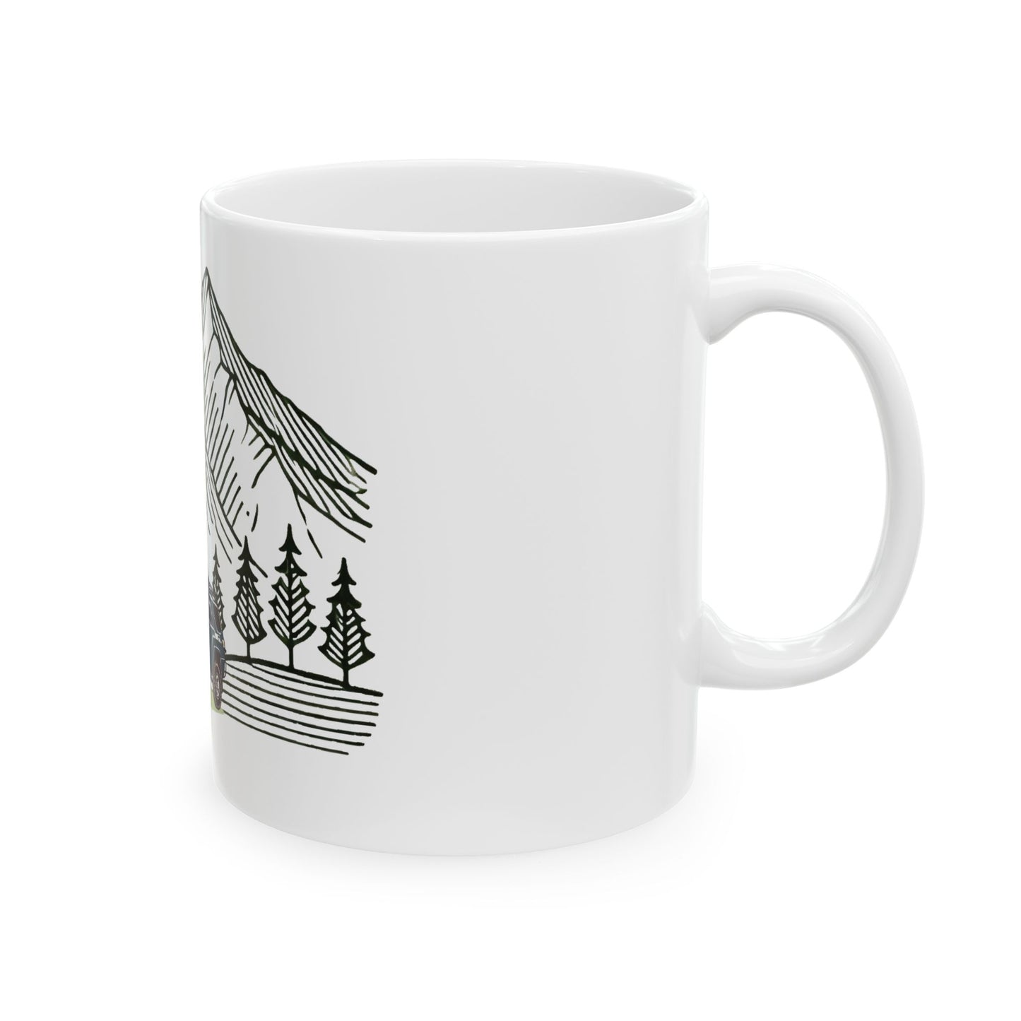 Bigfoot Spotted In A 4Runner Ceramic Mug