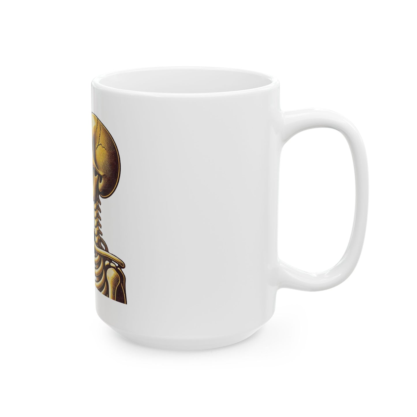 Skeleton Drinking A Coke Ceramic Mug 11oz or 15oz