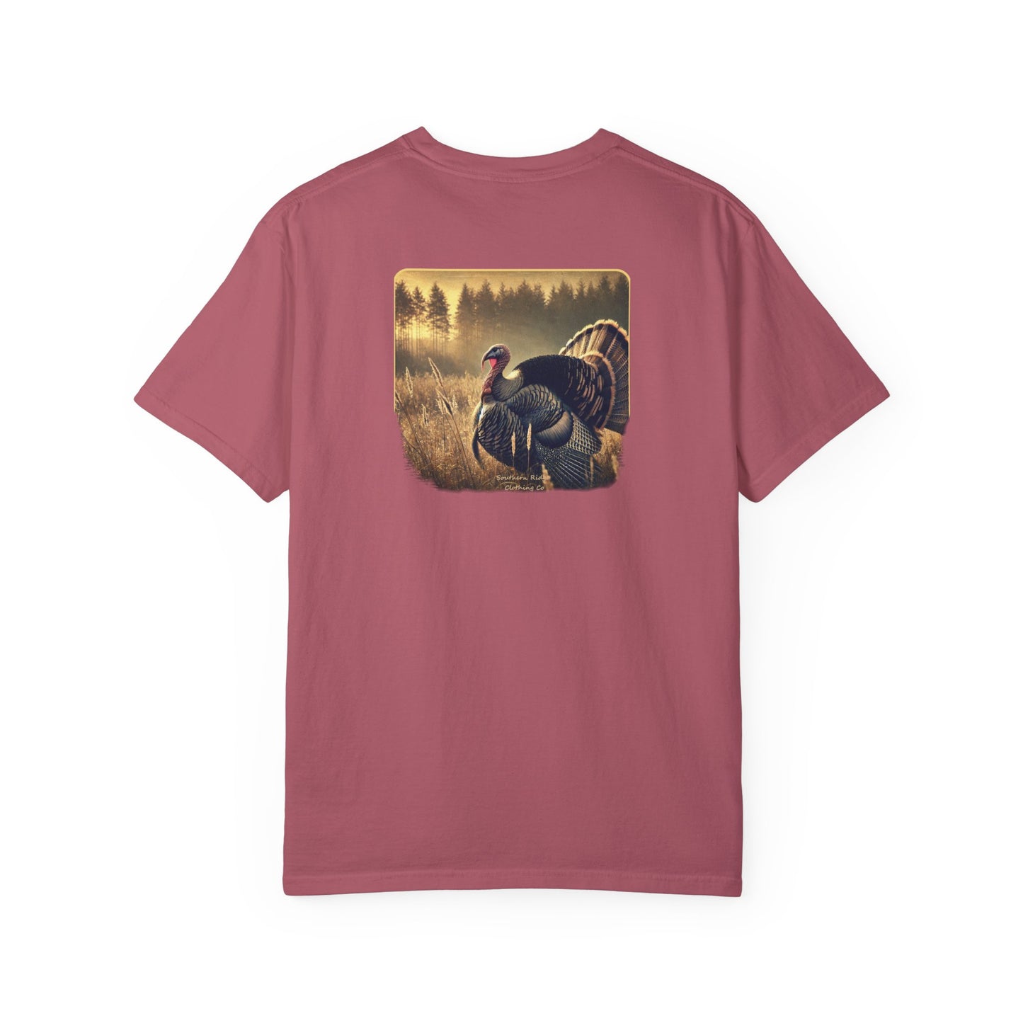 Adult Short Sleeve Tee Turkey In A Field by Southern Ridge Clothing Co