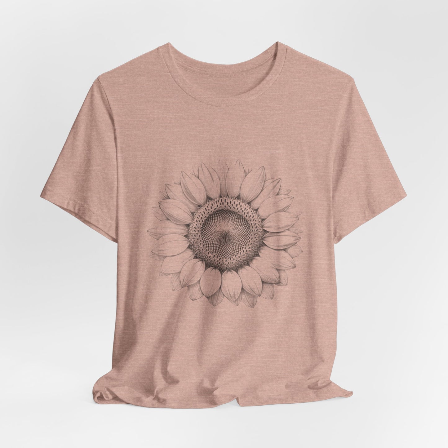 Vintage Drawn Sunflower Tshirt, Floral Graphic Tee, Retro Flower T-Shirt, Nature Lover Gift, Summer Botanical Shirt