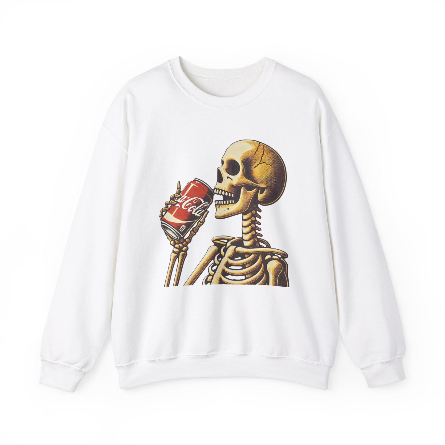 Skeleton Drinking A Coke Halloween Sweatshirt