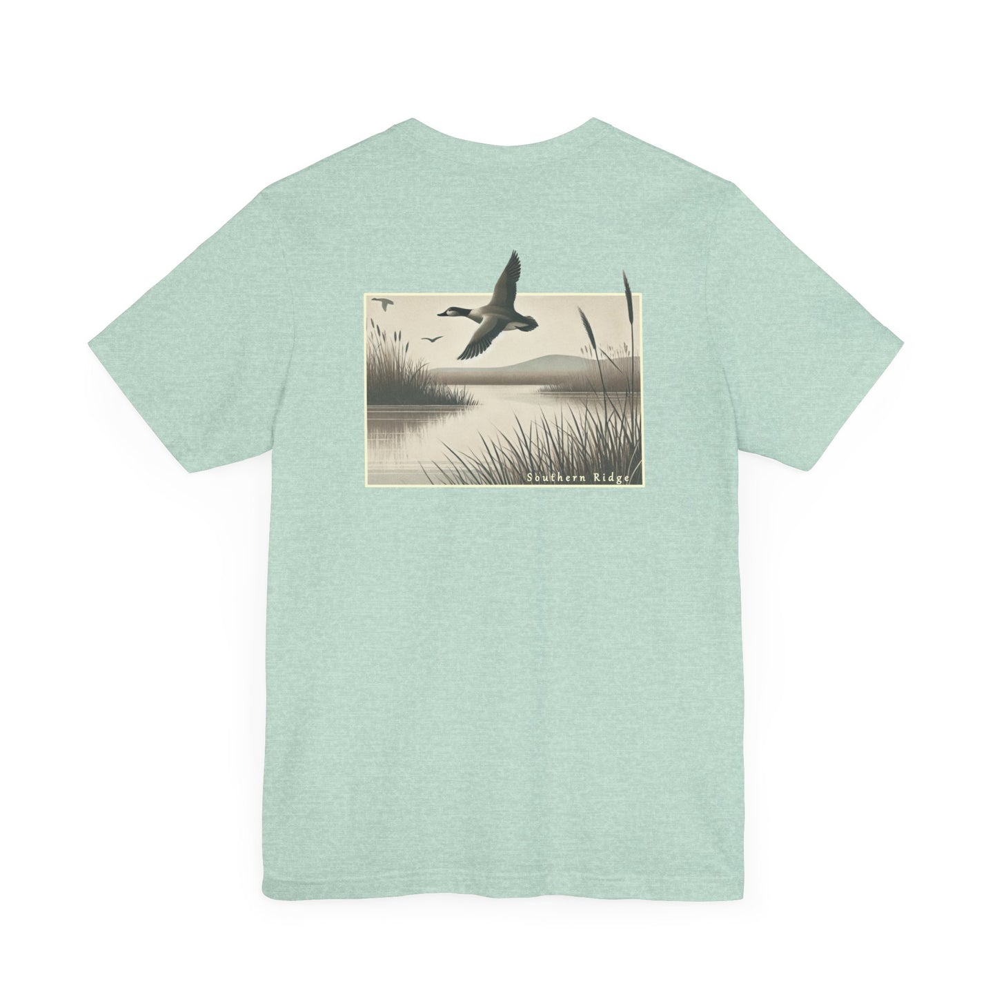 Vintage Mallard In A Marsh by Southern Ridge Tee, Unisex T-Shirt for Nature Lovers, Duck Watching Gift, Wildlife Graphic Shirt, Retro Bird Tee, Nature