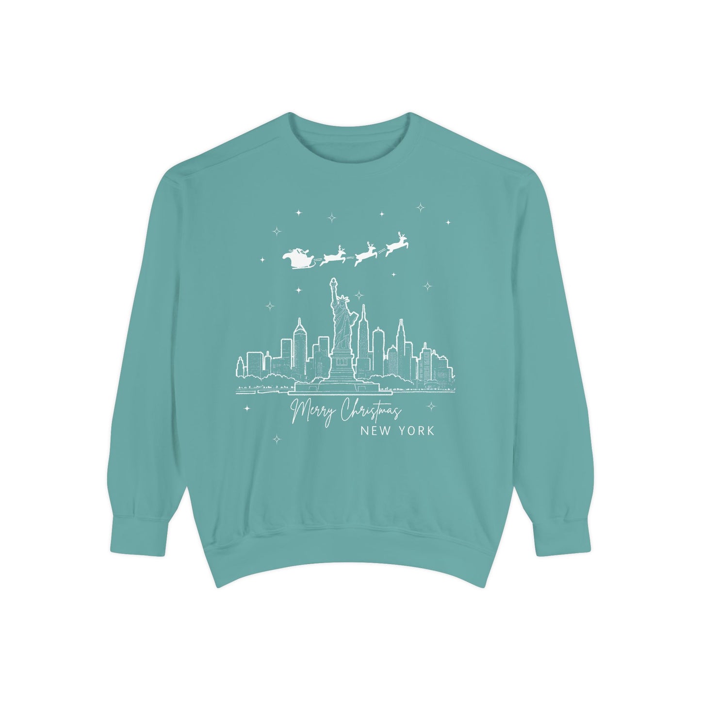 Adult Sweatshirt Merry Christmas New York City